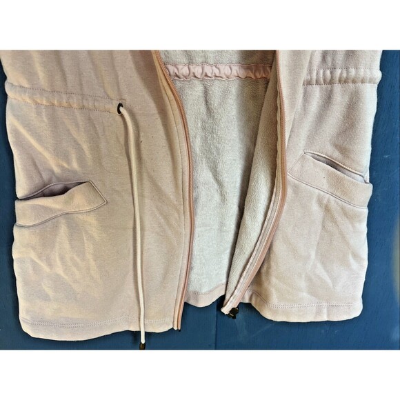 UGG Womens Size Medium Vest Fleece Lined Pink with Elastic waist pockets - Picture 3 of 7